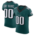 Friene Custom P.Eagles Midnight Green Team Vapor F.U.S.E. Elite Stitched Jerseys