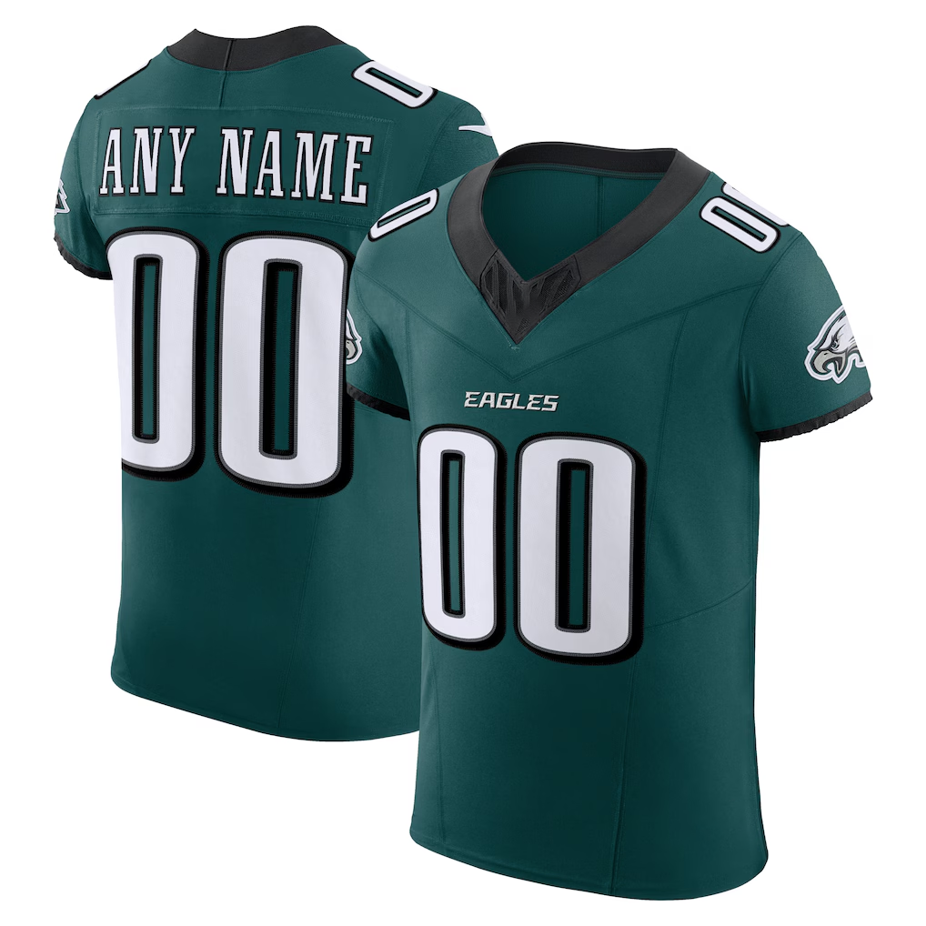 Friene Custom P.Eagles Midnight Green Team Vapor F.U.S.E. Elite Stitched Jerseys