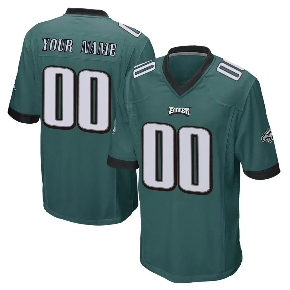 Friene Custom P.Eagles Team Color Green Home Game Any Name & Numbers Stitched Jerseys
