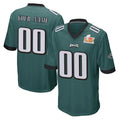 Friene Custom P.Eagles Team Color Green Super Bowl LIX Home Game Any Name & Numbers Stitched Jerseys