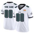Friene Custom P.Eagles White Limited Vapor F.U.S.E. Super Bowl LIX Home Game Any Name & Numbers Stitched Jerseys