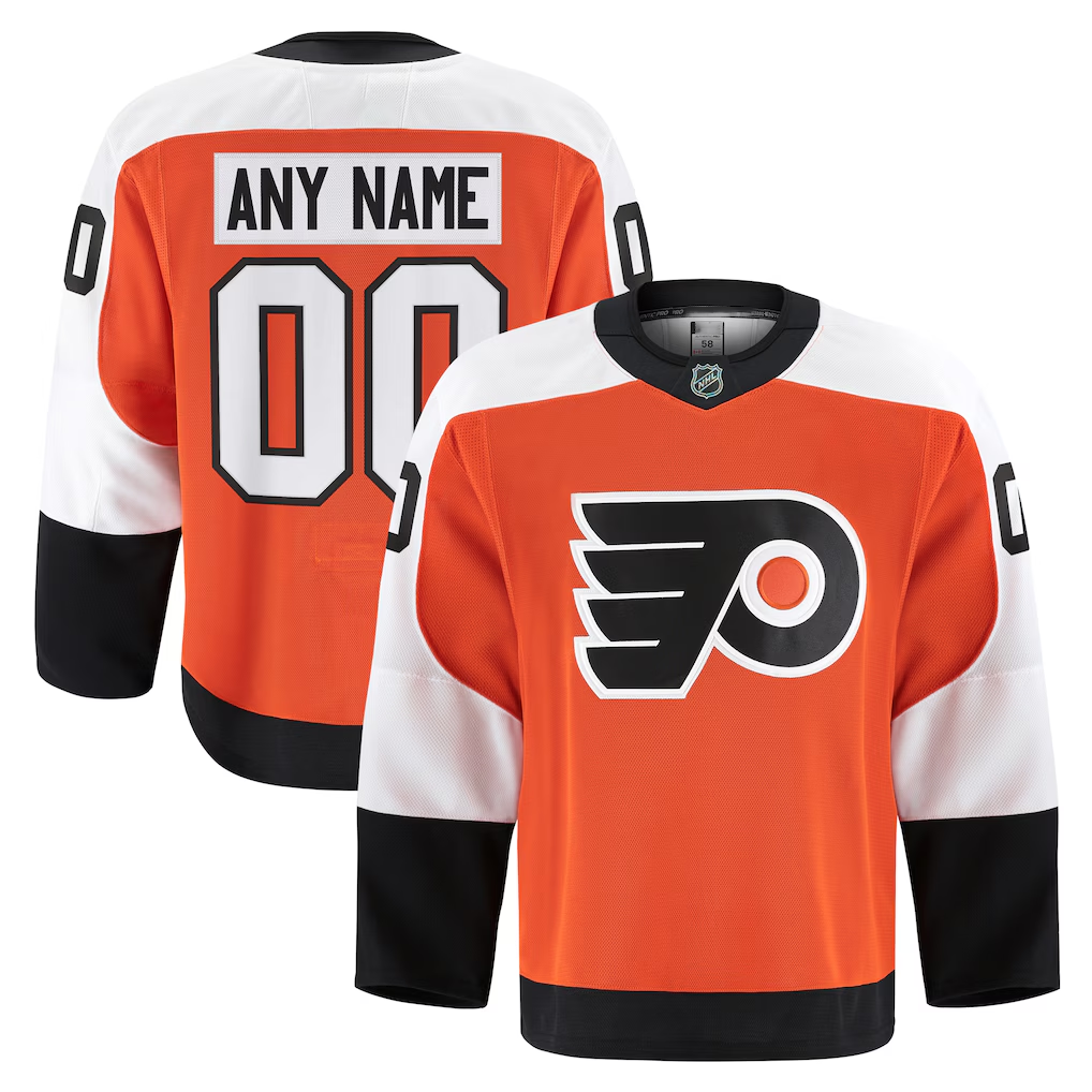 Friene Custom P.Flyers Orange Home Authentic Pro Jerseys