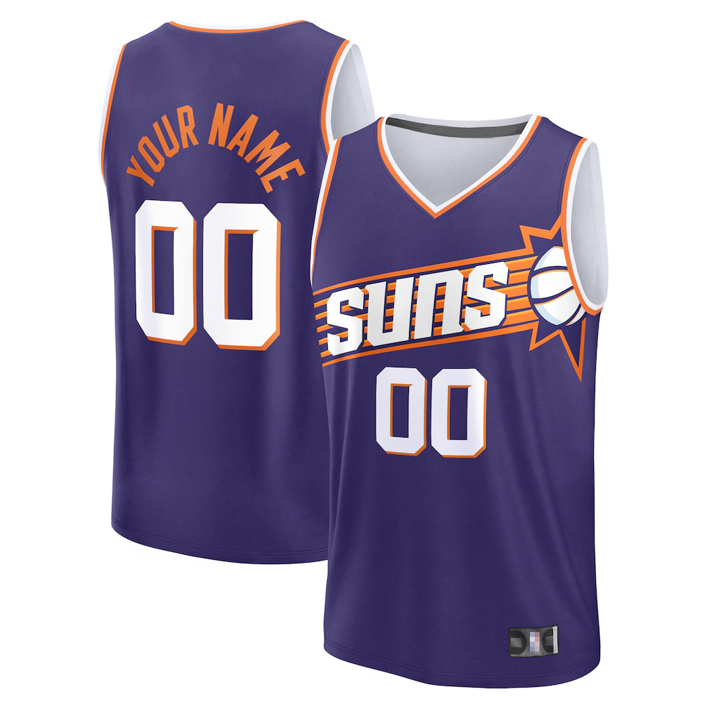 Friene Custom P.Suns Purple Fast Break Stitched Jerseys - Icon Edition