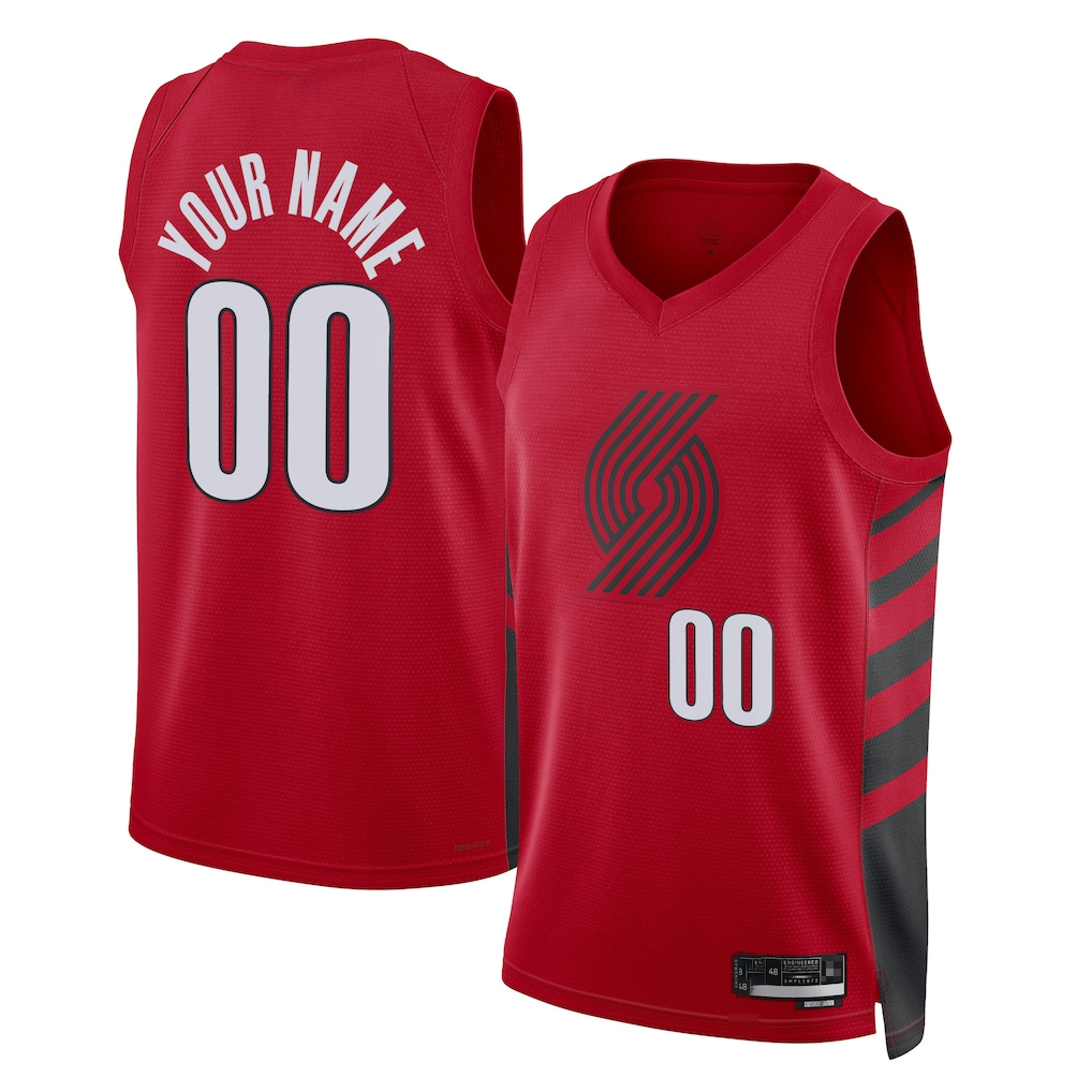 Friene Custom PT.Blazers Red 202223 Swingman Stitched Jerseys - Statement Edition