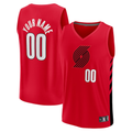 Friene Custom PT.Blazers Red Fast Break Replica Stitched Jerseys- Statement Edition