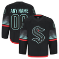 Friene Custom S.Kraken Black Alternate Authentic Pro Jerseys