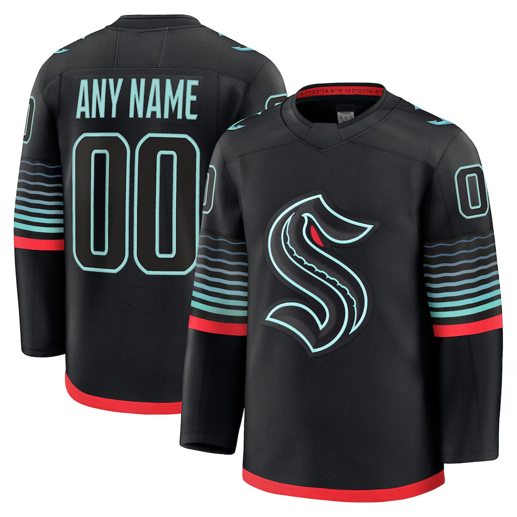 Friene Custom S.Kraken Black Alternate Premium Jerseys