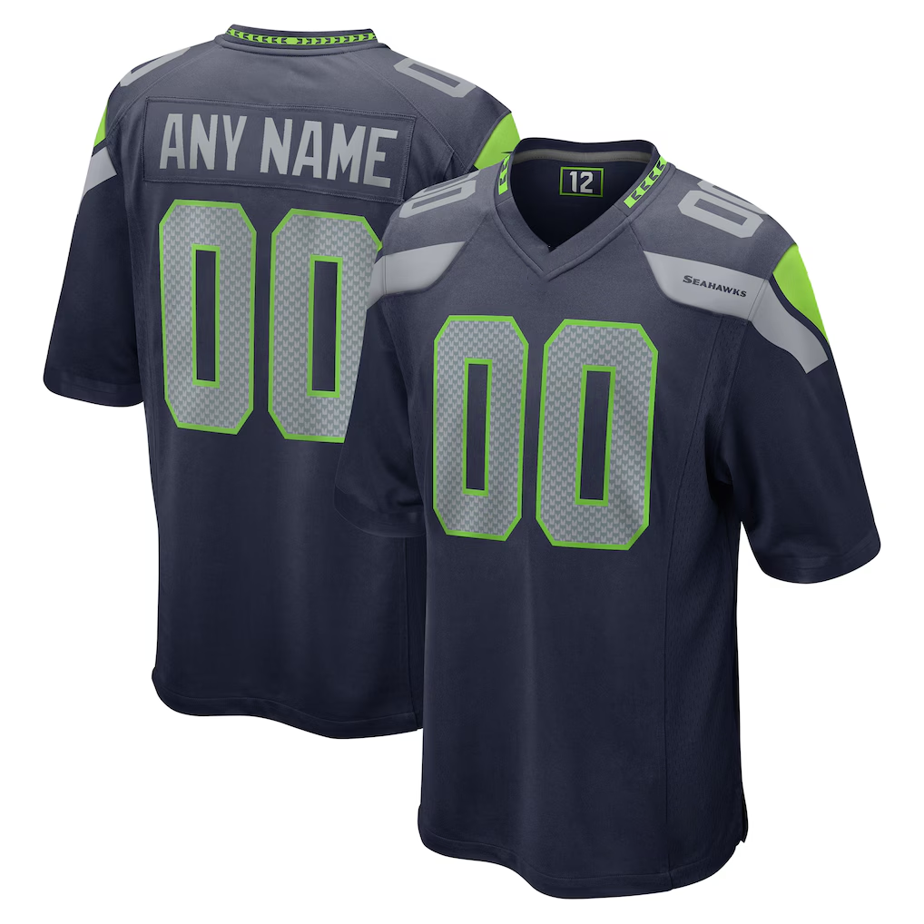 Friene Custom S.Seahawks College Navy Game Stitched Jerseys