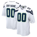 Friene Custom S.Seahawks White Home Game Any Name & Numbers Stitched Jerseys