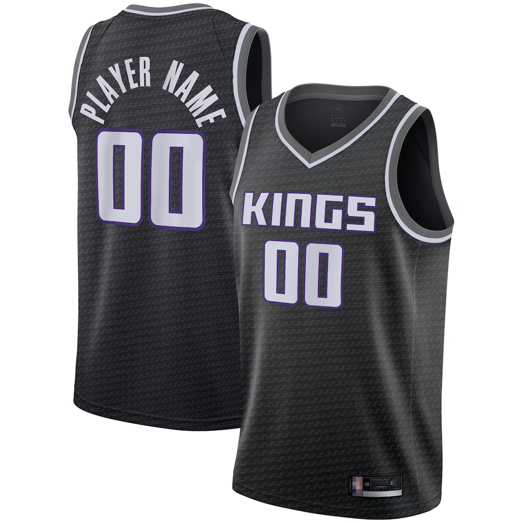 Friene Custom S.kings Black Swingman Stitched Jerseys - Statement Edition
