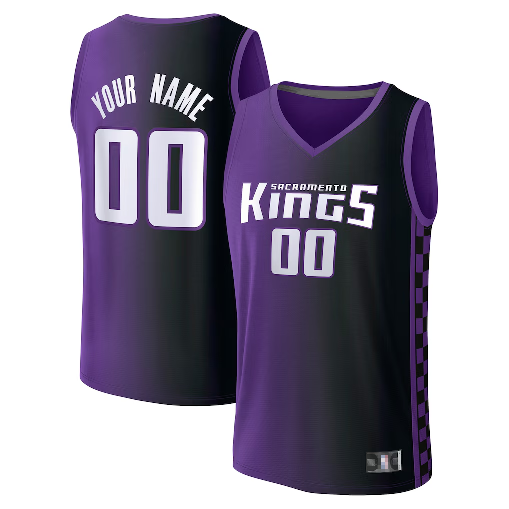 Friene Custom S.kings Purple Fast Break Stitched Jerseys - Statement Edition