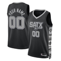 Friene Custom SA.Spurs Black 202223 Swingman Stitched Jerseys - Statement Edition