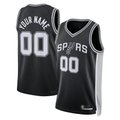 Friene Custom SA.Spurs Black Fast Break Replica Stitched Stitched Jerseys - Icon Edition