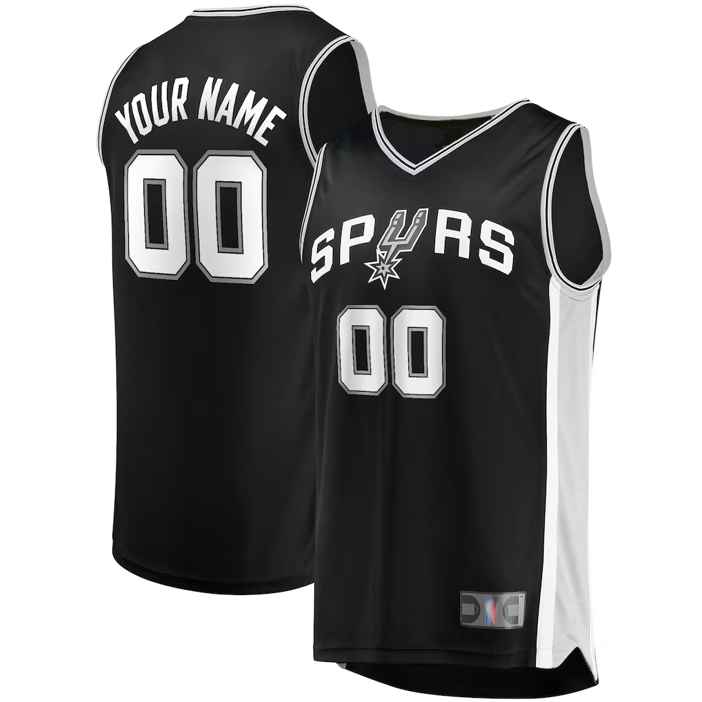 Friene Custom SA.Spurs Black Swingman Jerseys - Icon Edition