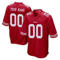 Friene Custom SF.49ers Red Home Game Any Name & Numbers Stitched Jerseys