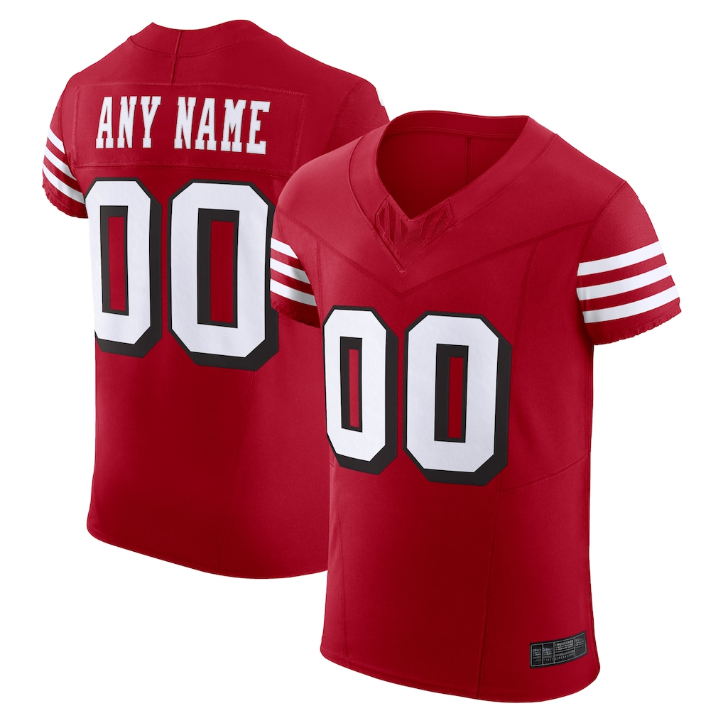 Friene Custom SF.49ers Scarlet Alternate Vapor F.U.S.E. Elite Stitched Jerseys