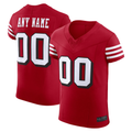 Friene Custom SF.49ers Scarlet Alternate Vapor F.U.S.E. Elite Stitched Jerseys