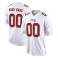Friene Custom SF.49ers White Fashion Home Game Any Name & Numbers Stitched Jerseys