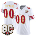 Friene Custom SF.49ers White Limited 80th Rivalries Collection Home Game Any Name & Numbers Stitched Jerseys