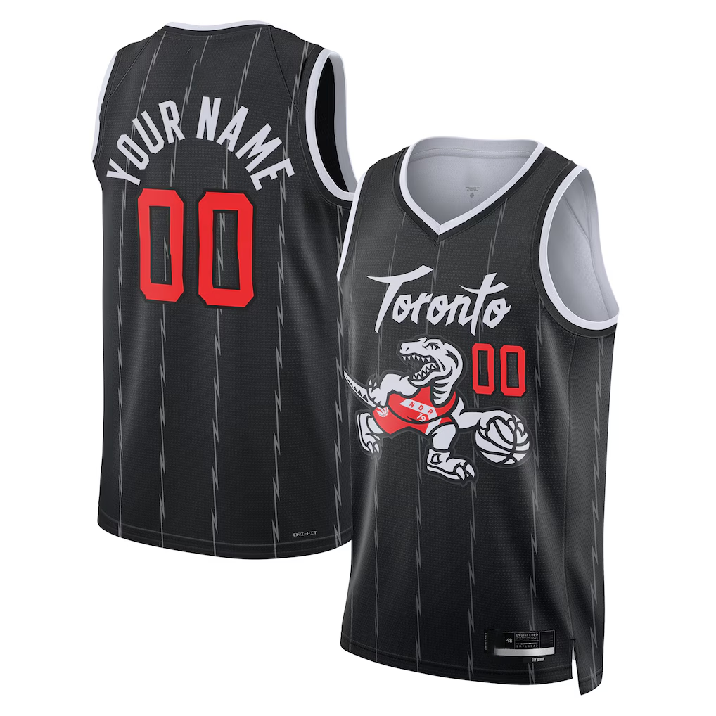Friene Custom T.Raptors Black 202526 City Edition Swingman Jerseys