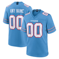 Friene Custom T.Titans Light Blue Game Stitched Jerseys
