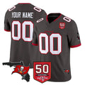 Friene Custom TB.Buccaneers Pewter Limited 2026 Season Vapor F.U.S.E. Home Game Any Name & Numbers Stitched Jerseys