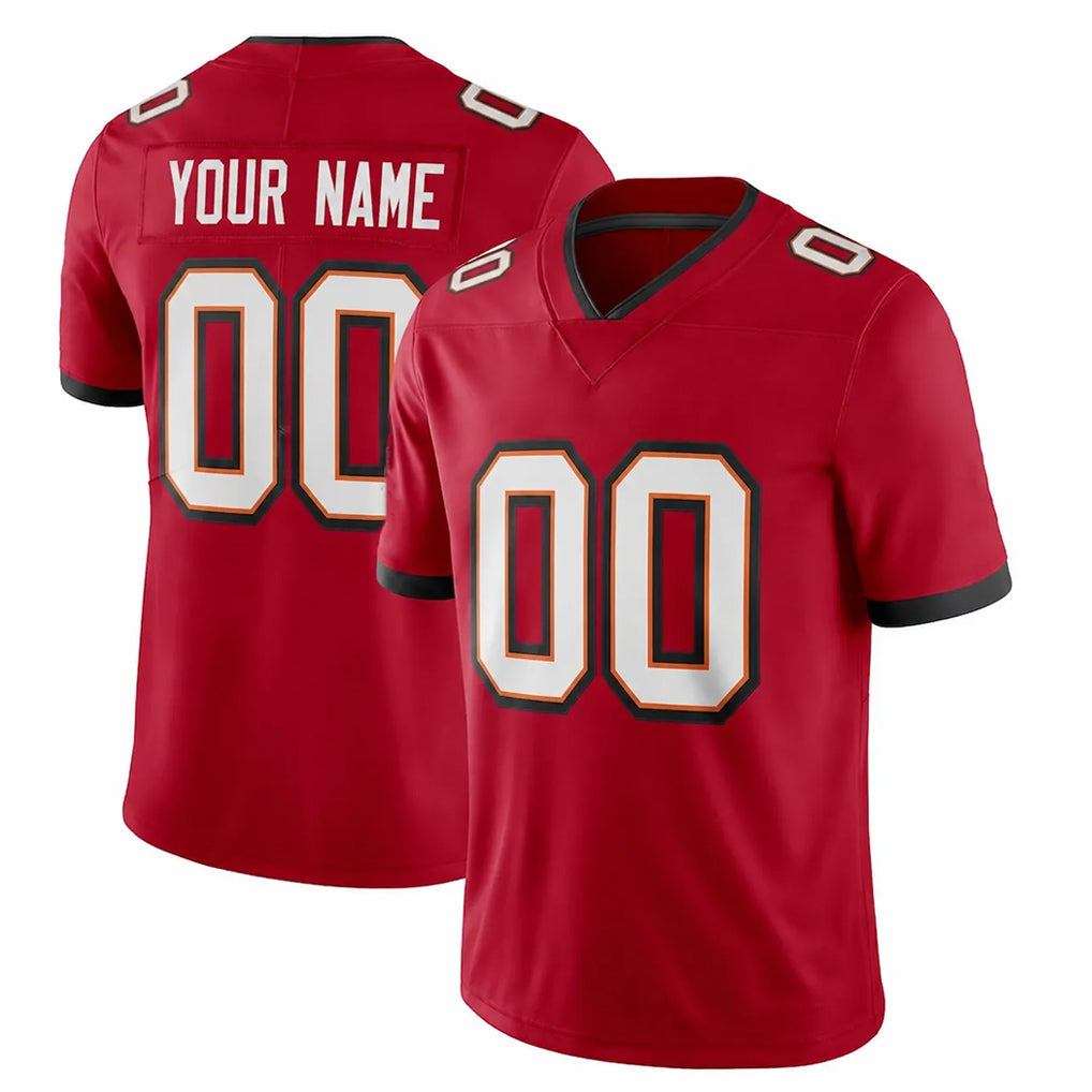 Friene Custom TB.Buccaneers Red Limited Vapor F.U.S.E. Home Game Any Name & Numbers Stitched Jerseys