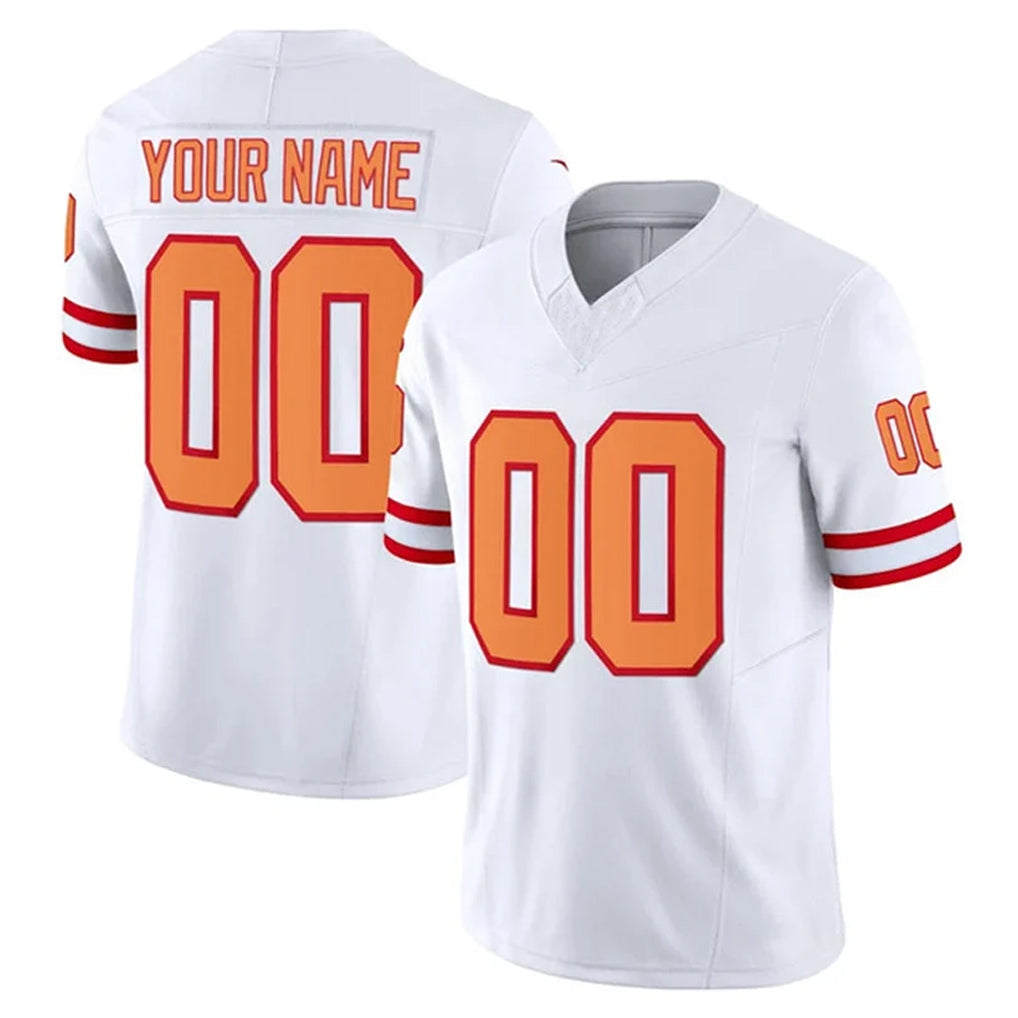 Friene Custom TB.Buccaneers White Limited '76 Vapor F.U.S.E. Home Game Any Name & Numbers Stitched Jerseys