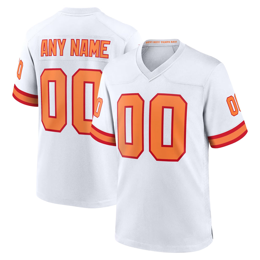 Friene Custom TB.Buccaneers White '76 Home Game Any Name & Numbers Stitched Jerseys