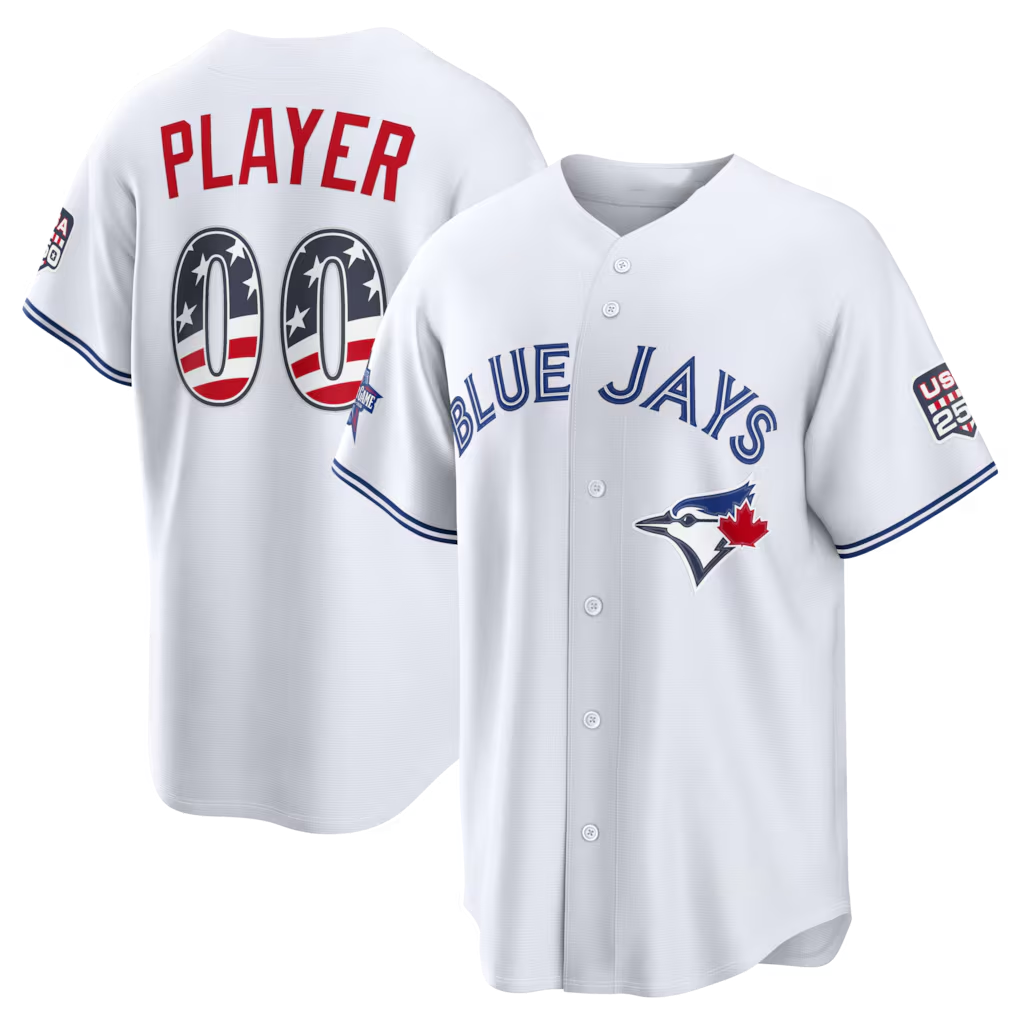 Friene Custom TB.Jays 2026 All-Star Edition Stars & Stripes White Stadium Jerseys