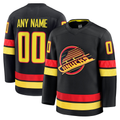 Friene Custom V.Canucks Black Alternate Premium Jerseys