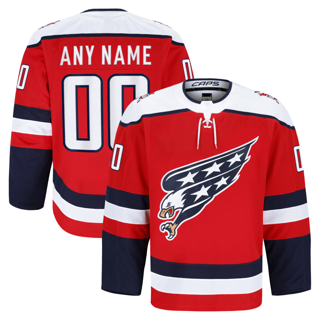 Friene Custom W.Capitals Red Alternate Authentic Pro Jerseys