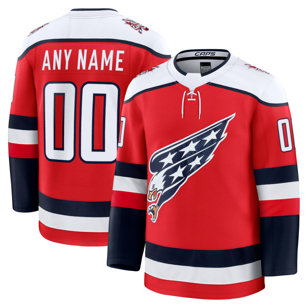 Friene Custom W.Capitals Red Alternate Premium Jerseys