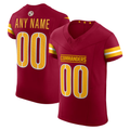 Friene Custom W.Commanders Burgundy Team Vapor F.U.S.E. Elite Stitched Jerseys