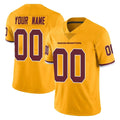 Friene Custom W.Commanders Gold Limited Color Rush Home Game Any Name & Numbers Stitched Jerseys