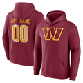 Friene Custom W.Commanders Team Authentic Personalized Name & Number Hoodie Stitched Jerseys