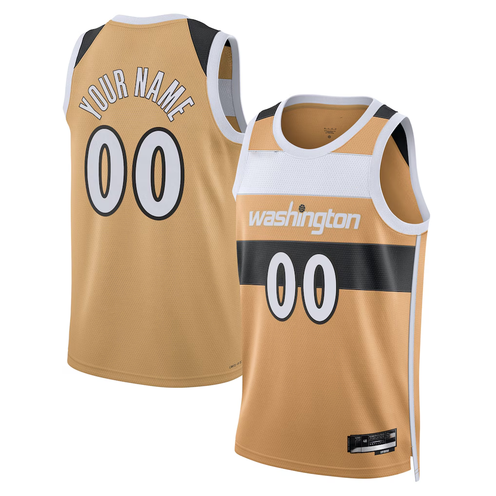 Friene Custom W.Wizards Gold 202526 City Edition Swingman Jerseys