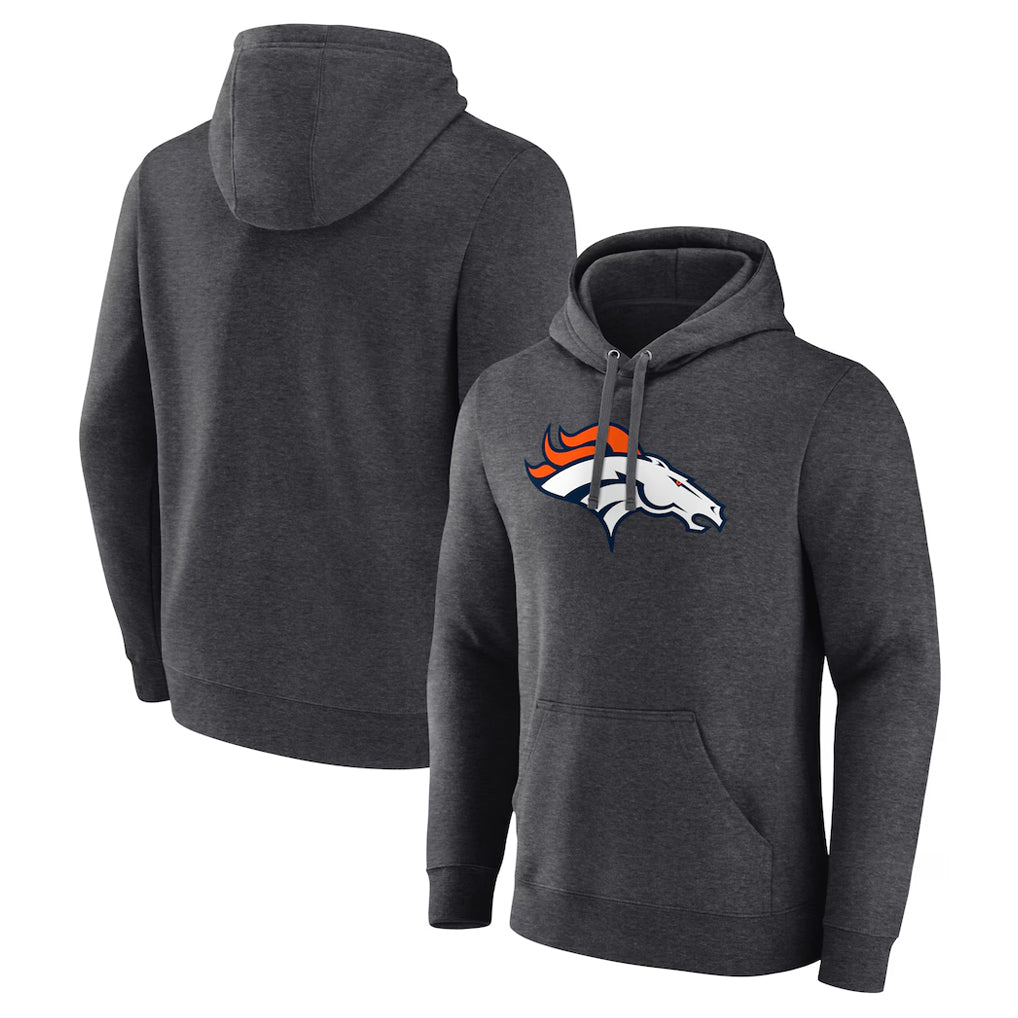 Friene D.Broncos Ash One Color Pullover Hoodie Limited Blank Player Stitched Jerseys