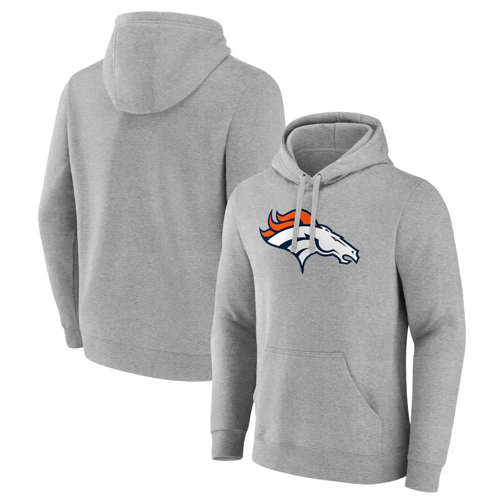 Friene D.Broncos Gray Pullover Hoodie Limited Blank Player Stitched Jerseys