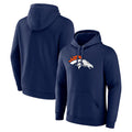 Friene D.Broncos Navy Pullover Hoodie Limited Blank Player Stitched Jerseys