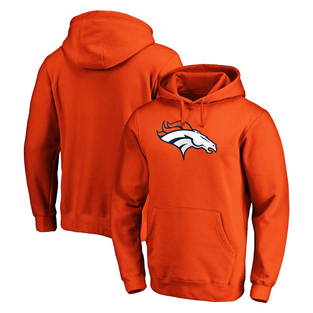 Friene D.Broncos Orange Pullover Hoodie Limited Blank Player Stitched Jerseys