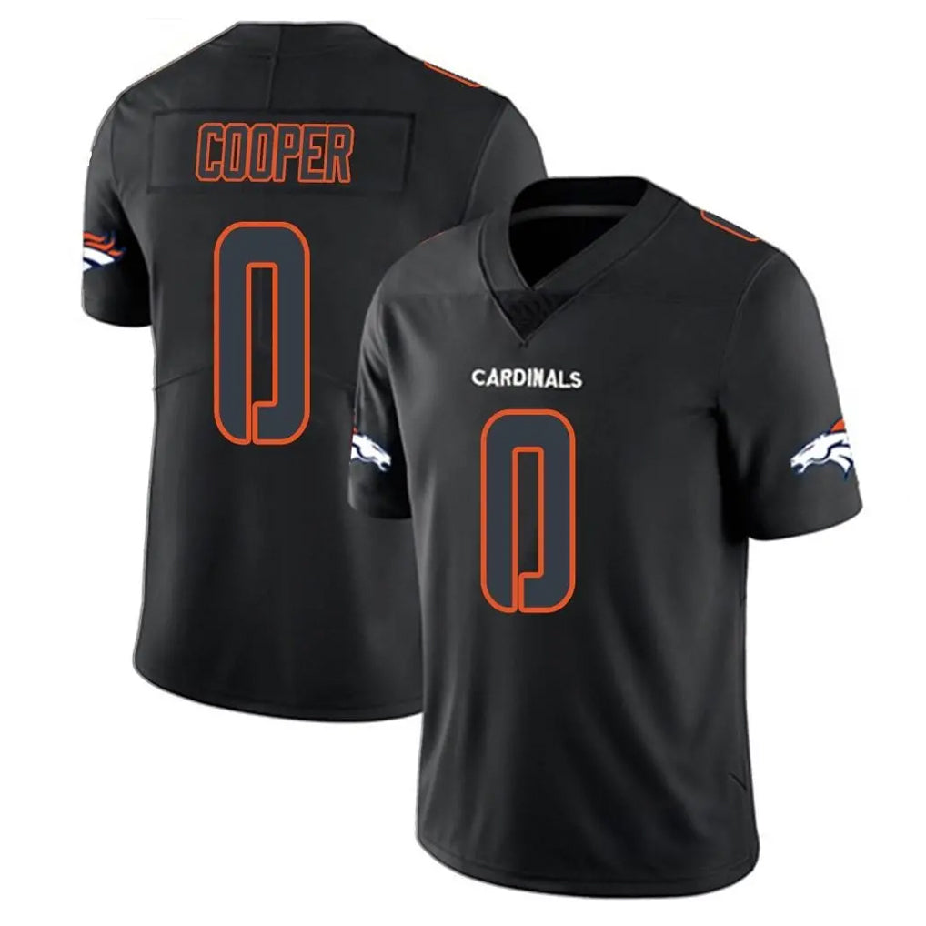 Friene D.Broncos #0 Jonathon Cooper Player Black Impact Limited Game Stitched Jerseys