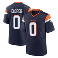 Friene D.Broncos #0 Jonathon Cooper Player Navy Home Game Stitched Jerseys