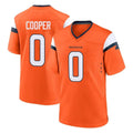 Friene D.Broncos #0 Jonathon Cooper Player Orange Home Game Stitched Jerseys