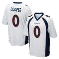 Friene D.Broncos #0 Jonathon Cooper Player White Game Stitched Jerseys