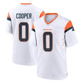 Friene D.Broncos #0 Jonathon Cooper Player White Home Game Stitched Jerseys