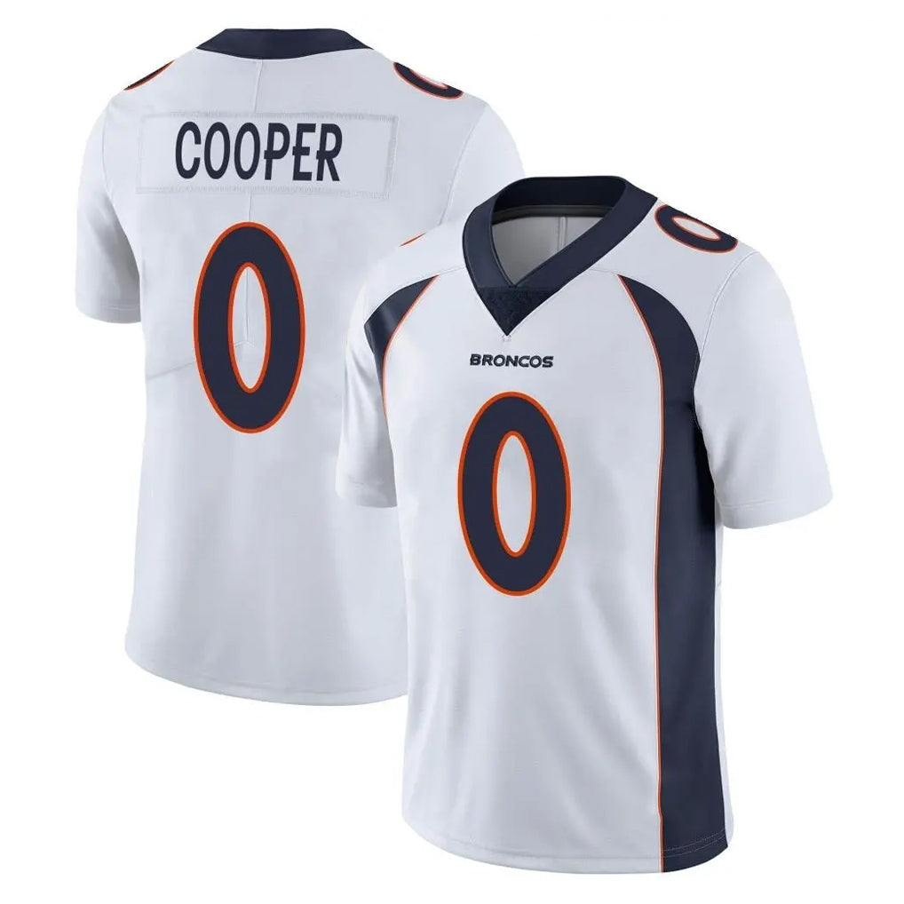 Friene D.Broncos #0 Jonathon Cooper Player White Vapor Untouchable Limited Home Game Stitched Jerseys