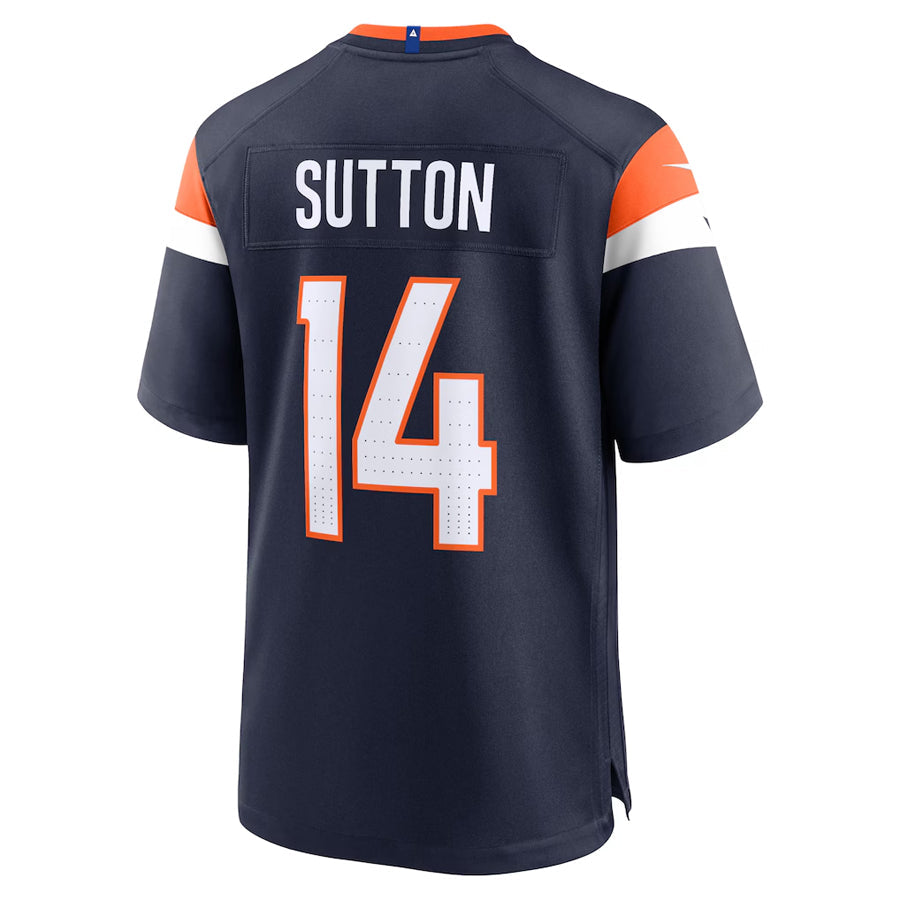 Friene D.Broncos #14 Courtland Sutton Player Navy Home Game Stitched Jerseys