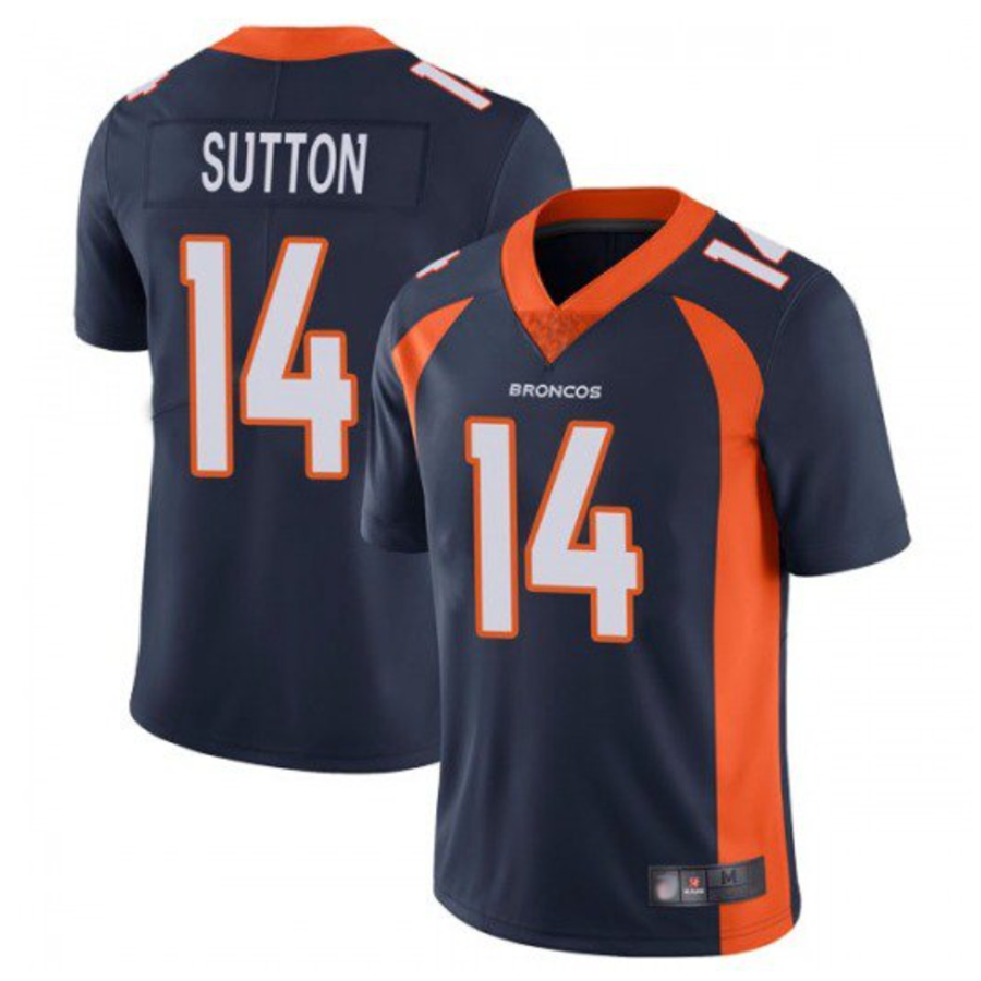 Friene D.Broncos #14 Courtland Sutton Player Navy Limited Stitched Jerseys