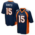 Friene D.Broncos #15 Nik Bonitto Player Navy Game Stitched Jerseys